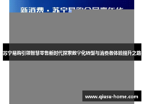 苏宁易购引领智慧零售新时代探索数字化转型与消费者体验提升之路